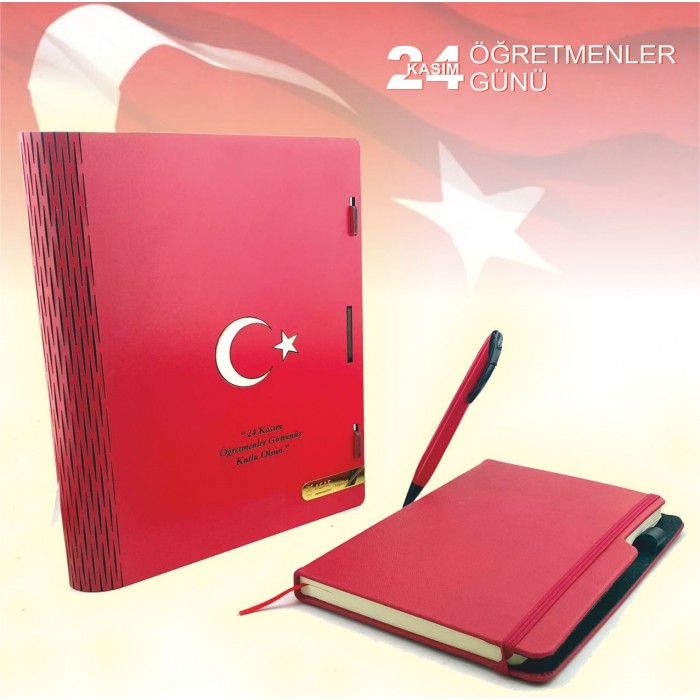 Bayrak Defter Kalem Set Bayrak Defter Kalem Set