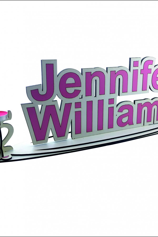 isimlik mumluk dekor